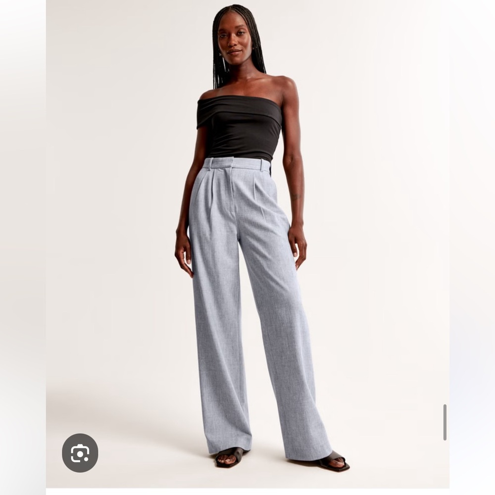 🩶 A&F - Abercrombie Sloane Straight Pants, Ultra High Rise!